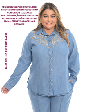 12441 CAMISA COM BORDADO